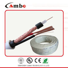 Cable del cctv RG59 + siamés 2 energía de la base